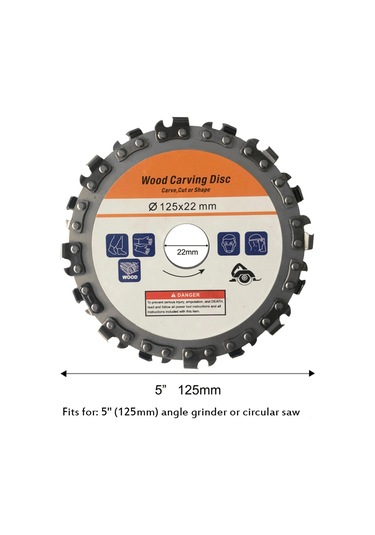 Singree 125mm 16 Diş Paslanmaz Çelik Ağaç Oyma Ve Kesme Diski - 5 İnç Avuç Taşlama İçin Çok Fonksiyonlu