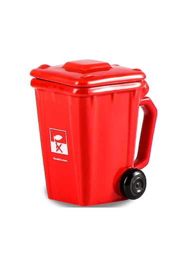 Xj-seramik Çöp Kovası Temalı Kahve Kupası, Çöp Kovası Kahve Kupası, Yenilikçi Kahve Kupası, Çöp Kovası Şeklinde Seramik Kupa, 401-500 Ml
