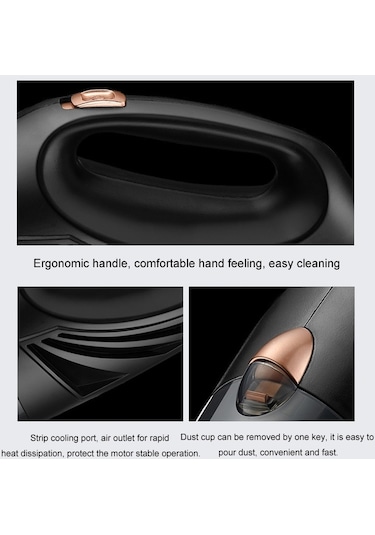 CBTxGlobal Güçlü Taşınabilir Araç El Süpürgesi Kablosuz