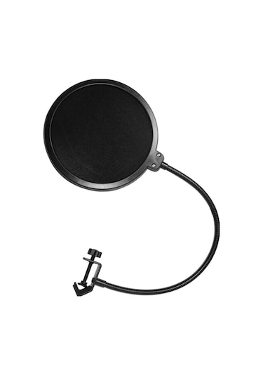 Küçük Boy Çift Katlı Mikrofon Pop Filtresi, Gürültü Engelleyici, Kondansatör Mikrofonlar İçin Kayıt/sanatçı/radyo, Siyah, 50 Adet/kutu
