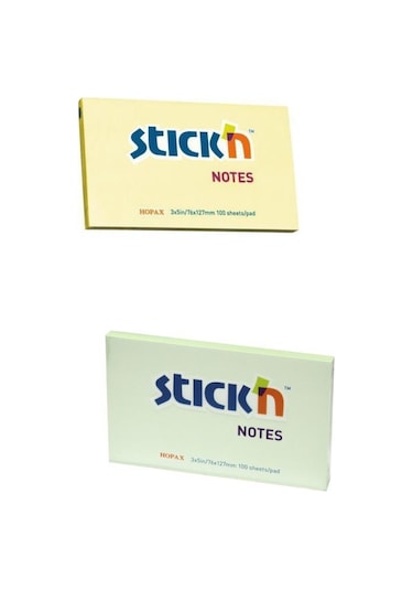 Hopax Stickn 76X127 100 Yaprak Yapışkanlı Not Kağıdı Sarı