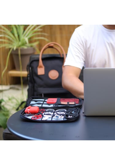 Npo Array Kablo Makyaj ve Aksesuar Organizer Çantası Yeşil