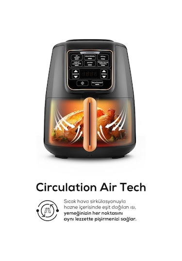 Karaca Air Pro Cook XL 2 in 1 Konuşan Airfryer Fritöz 4 Kişilik