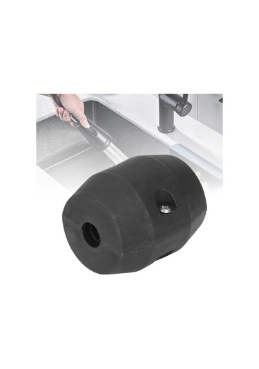 Hangfox Mutfak Lavabo Hortumu Ağırlığı - Plastik Ve Demir Kumu İle Yapılmış, Retraktör Fonksiyonu, Ev Ve Otel Kullanıma Uygun, Siyah, 295g Ağırlık