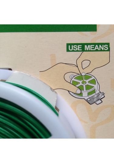 50m Bahçe Aksesuarları Aracı Paketi Plastik Çiçek Ahşap Kravat Çizgisi Twist Kravat Makarası Bitki Kesici İle Makara Bir Kesici