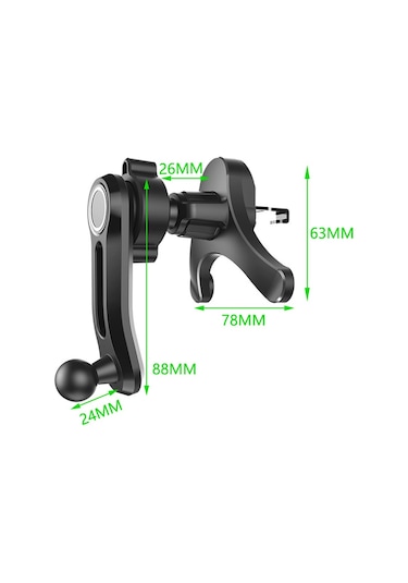Cbtx Global A034 9. Nesil Plastik Araba Y-şekilli Taban Hava Çıkışı Klip Braketi Cep Telefonu Tutucu - Yeşil