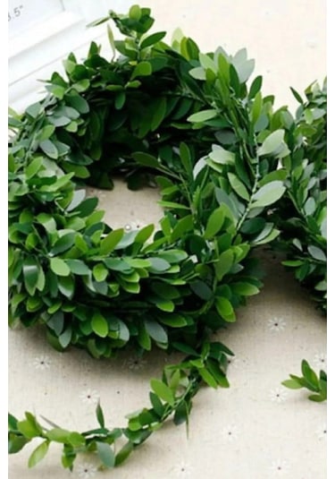 Dekoratif Telli 7 Metre Yaprak Şerit Yapay Taç Sarmaşık Çiçek Süs