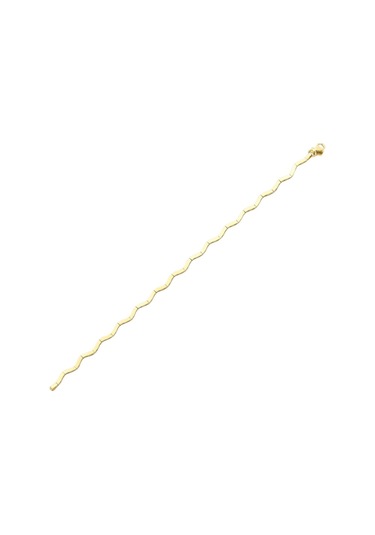 14 Ayar Crescent Altın Bileklik Renkli