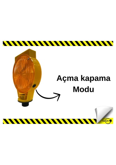 Lorex Solar Trafik Yuvarlak Flaşör