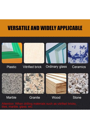 Yifomall 4'lü Sert Metal Matkap Ucu Seti - Cam, Seramik Ve Fayans İçin Yüksek Hassasiyetli Delme