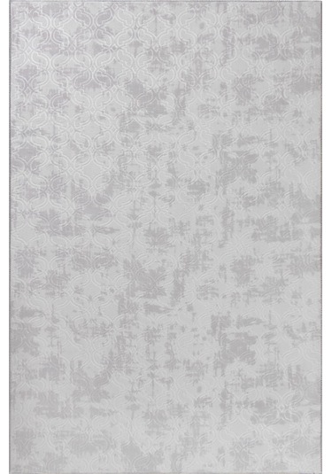 Yıkanabilir Kaymaz Tabanlı Violin Embos Kesme Rulo Halı Yolluk Gri