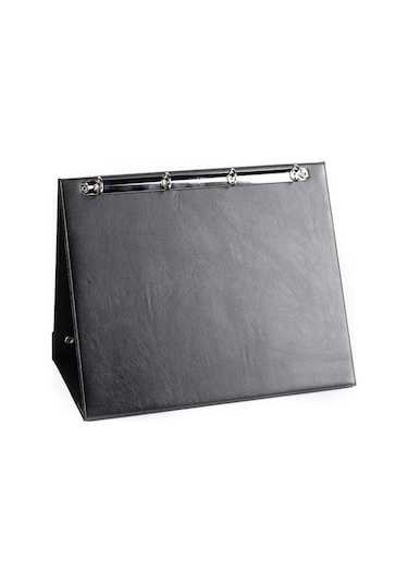 2K Prezantasyon Siyah Evrak Sunum Klasörü Masa Üstü 4 Halkalı 530-1