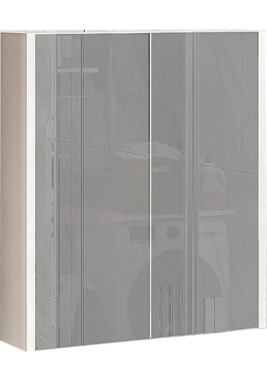 Soft Banyo Üst Dolap,banyo Üst Modül Beyaz