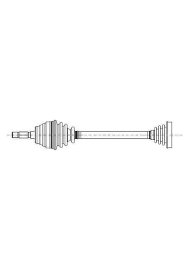 GKN GLANZER 304761 Aks Sol Golf V Jetta / A3 / Octavia 1.6 Fsı Blf