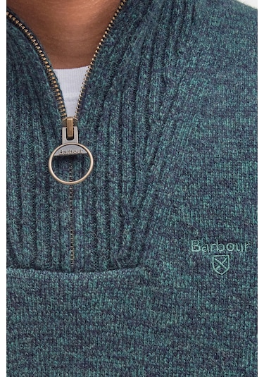 Barbour Essential Lambswool Half Zip Kazak Gn95 Seaweed Gn95 Seaweed
