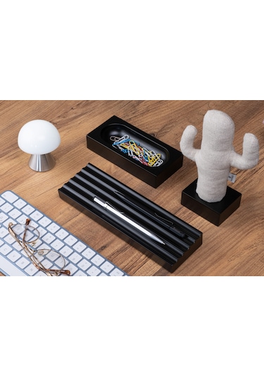Kayigo Siyah Woody Bej Cactus Üçlü Set