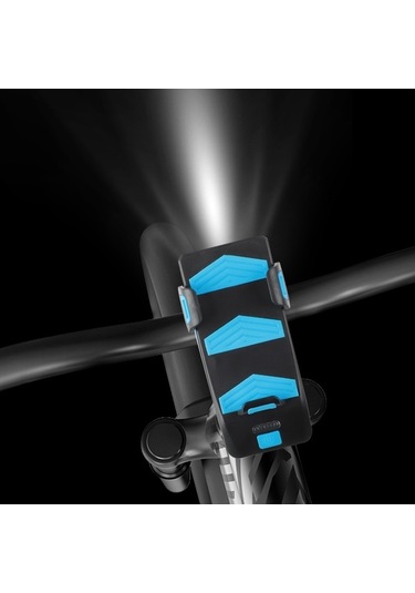 Pazly 4'lu Çok Fonksiyonlu Bisiklet Lambası + Selfie Çubuğu + Korna + Telefon Tutucu 250 Lümen, Güçlü Işık