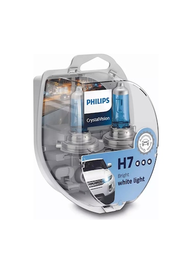 Philips Crystal Vision H7 Ampul 12V 55W 12972Cvsm - 2'Li Ampul
