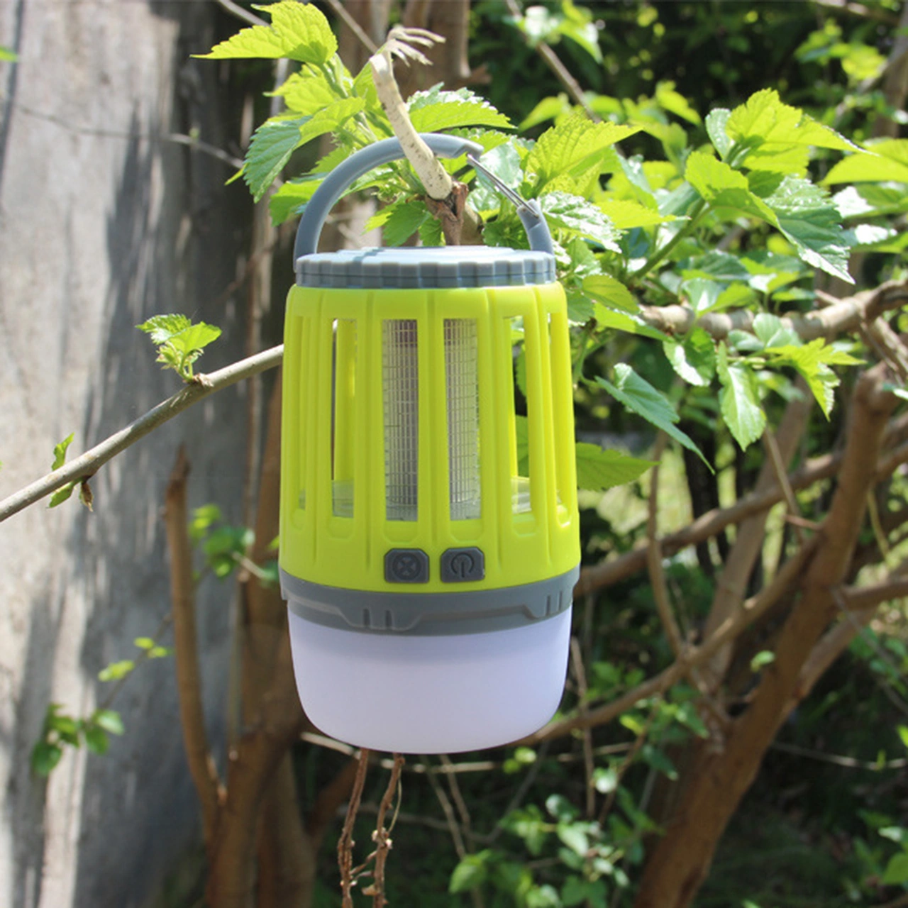 Moveevo Usb Şarjlı Ipx4 Su Geçirmez Led Kamp Işığı + Elektrik Şoku İç/ Dış Mekan Kovucu, Sarı 18650 1200mah Pil