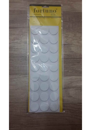 Mobilya Masa Sandalye İçin 1 Paket Daire / Kare Yapışkanlı Keçe Kahve-Beyaz