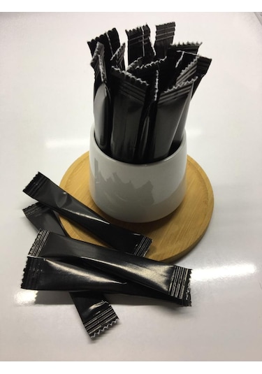 Merpak Ambalaj Siyah Baskılı Stick Toz Şeker 2000 x 3 G