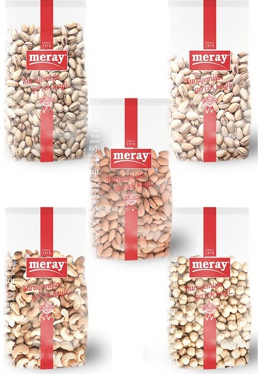 Meray Kavrulmuş Tuzlu Mix Kuruyemiş 5 x 100 G
