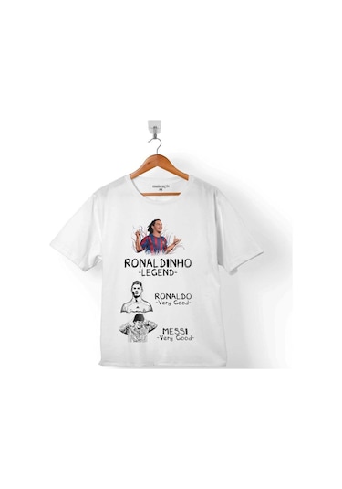 Ronaldınho Efsane Messı Ronaldo Çocuk Tişört 001