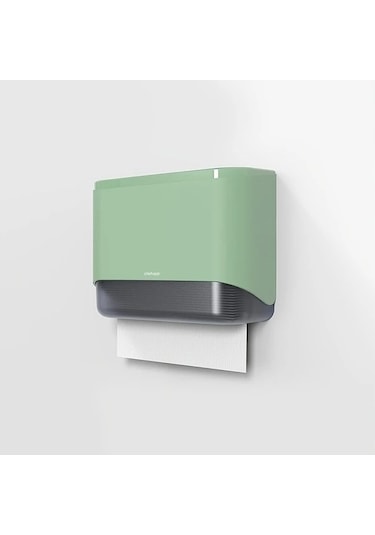 Fastbuy Challenger Yeşil Delmesiz Kağıt Havlu Kutusu, Mutfak & Tuvalet İçin Duvara Montajlı Yeşil