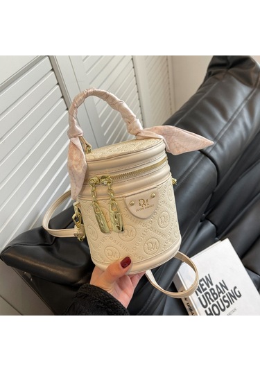 Lyon Üstdüzey Nişsilindir Gelçantası Kovaçancapraz Vücut Çantası - Beyaz Beyaaz