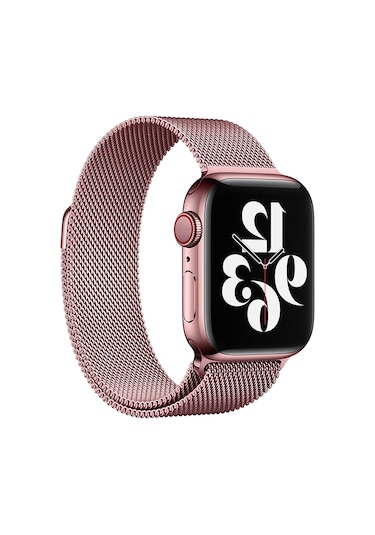 Apple Uyumlu  Watch  9/8/7/6/se Milanese Metal Hasır Kordon 42/44/45 MM