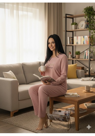 Kadın Pembe İnspire Pijama Takımı Pembe