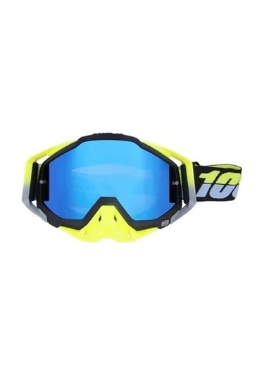 Hangfox Motorsiklet Güneş Gözlüğü Sarı - Darbeye Dayanıklı Asetat Çerçeve, Uv 400 Koruma, Nefes Alabilen Buğulanma Önleyici Lens Diğer