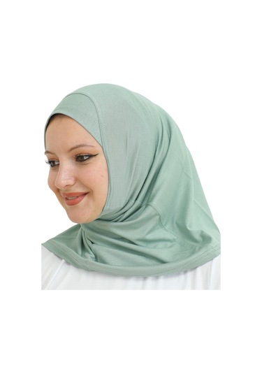 Spor Başörtüsü Kadın Hazır Giyim Türban Viskon Eşarp Şal - Açık Yeşil Açık Yeşil