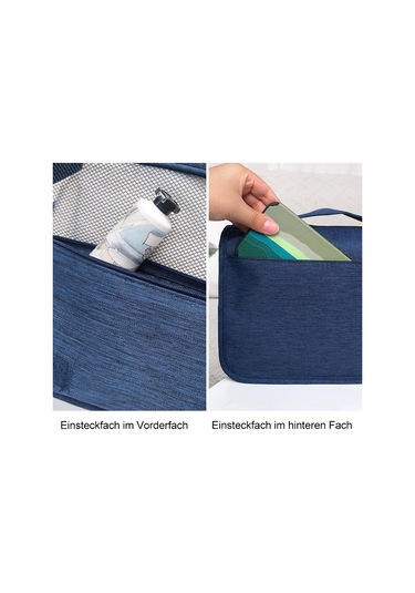 Sones Çok İşlevli Taşınabilir Kanca Tipi Seyahat Yıkama Saklama Çantası Kozmetik Çantası Mor Mor