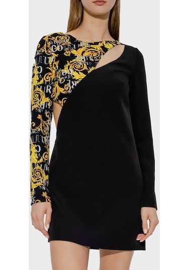 Versace Jeans Couture Bayan Elbise 74hao910 N0103 899 Siyah