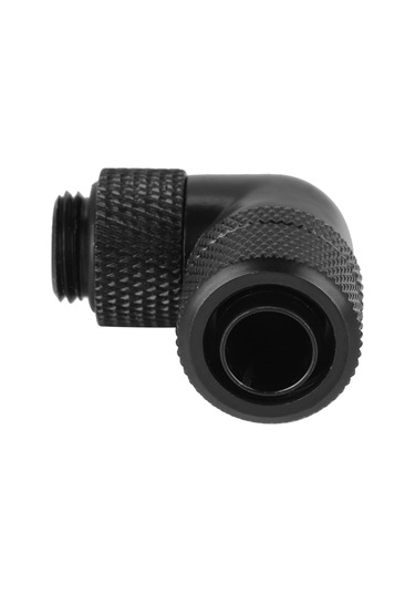 Kangvka Bilgisayar Su Soğutma Fittingi - Bakır Nikel Kaplama 90 Derece Dik Dirsek - G1/4 İçi Dişli, Kolay Kurulum, Dayanıklı Siyah