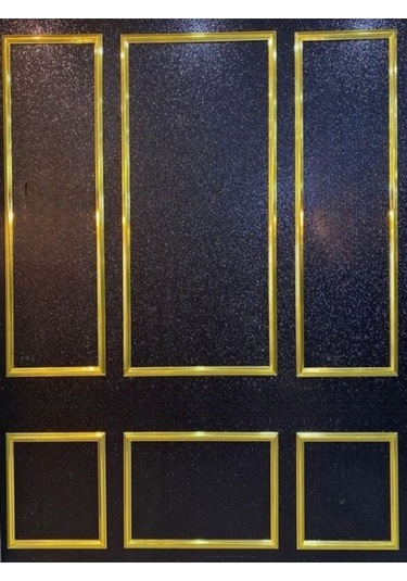 Dekoratif Boyanabilir Poliüretan Duvar Çıtası - 6' Lı Hazır Kesim Çerçeve Seti