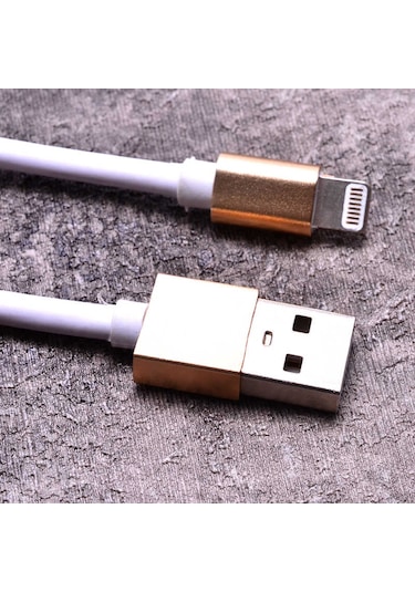 Beyaz Lightning Hızlı Şarj Kablo-zore