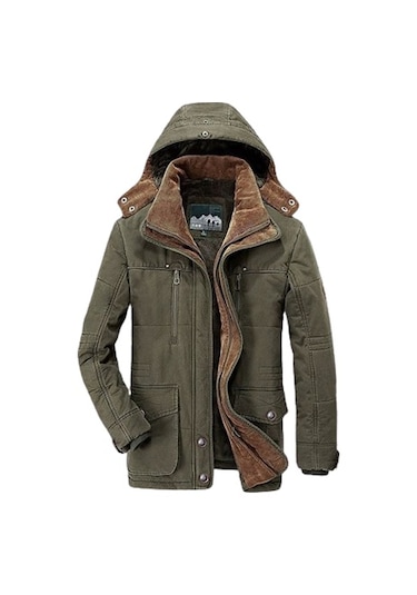 Sımıcg Erkek Orta Boy Yastıklı Mont - Ordu Yeşili Asker Yeşili