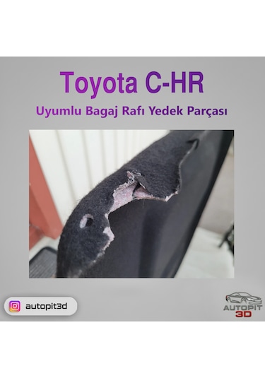 Toyota C-hr Uyumlu Bagaj Rafı Yedek Parçası Pandizot Aparatı