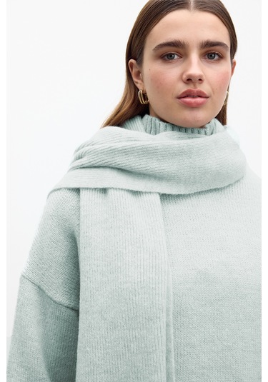 Yumuşak Atkı Mavi Mavi