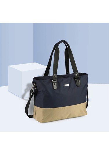 Novahub Moveevo Insular Tote Omuz Askılı Anne & Bebek Çantası - Bez Pedi +2 Aksesuar Dahil Mavi