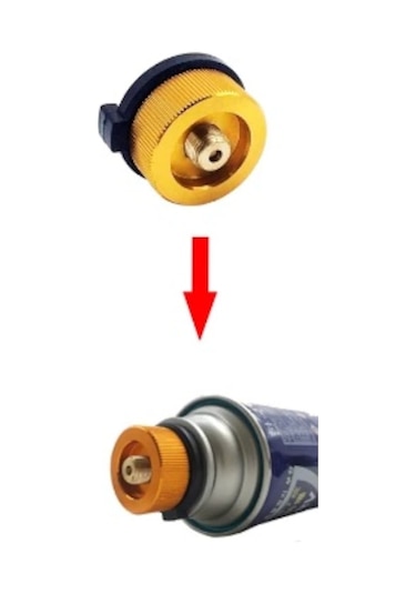 Kamp Kartuşu Tekrar Dolum Seti. Piknik Tüpünden Dolum Çok Renkli