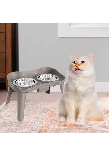 Homyl Yükseltilmiş Evcil Hayvan Kapları Kaymaz Ayaklı Besleme