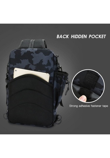 Olta Takımı Sırt Çantası Saklama Çantası Açık Omuz-kamuflaj