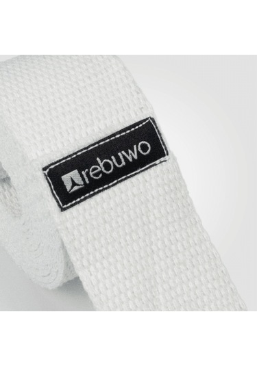 Rebuwo Açık Bej Yoga Kemeri, Doğal Pamuk 184 Cm,yoga Ve Pilates İçin İdeal, Light Beige Cotton Yoga Strap Açık Bej