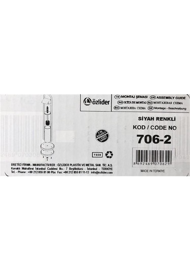 Lider Ayaklı Kağıtlık Ve Tuvalet Fırçası-siyah