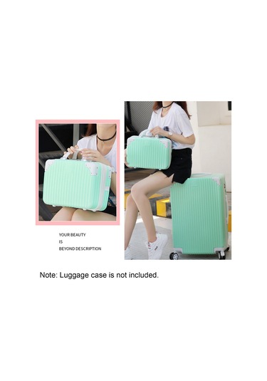 Mufunye Ücretsiz Kombinasyonlu Saklama Bölmeleriyle Donatılmış, Gül Rengi Altın Rengi 14 İnç Kozmetik Saklama Kutusu