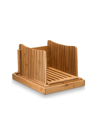 31.7x23.7x19cm Bamboo Household And Commercial Multi-function Bread Cutting Plate Sliced Cutting Board Bread Slices Bread Plate, Size:bamboo Bread Cutting Diğer