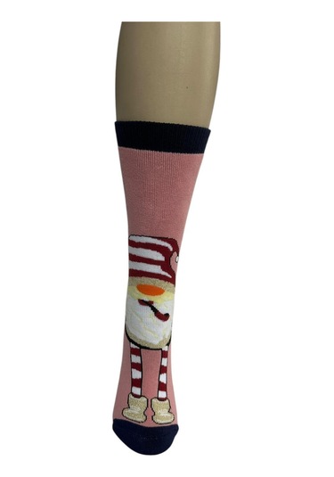 3'lü Yılbaşı Havlu Kadın Soket Çorap Çok Renkli